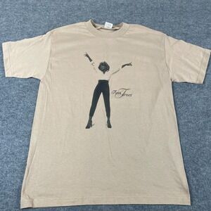 VTG Alstyle T Shirt Adult Large Brown Tina Tuner Tour‎ Tee Concert Back Hit 2000